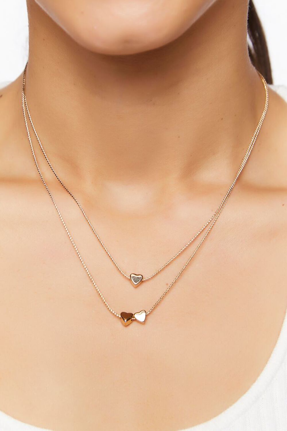 Heart Charm Necklace Set, image 1
