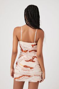 ORANGE/MULTI Sequin Bodycon Mini Dress, image 3