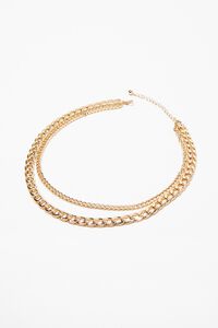 GOLD Layered Curb Chain Necklace, image 3