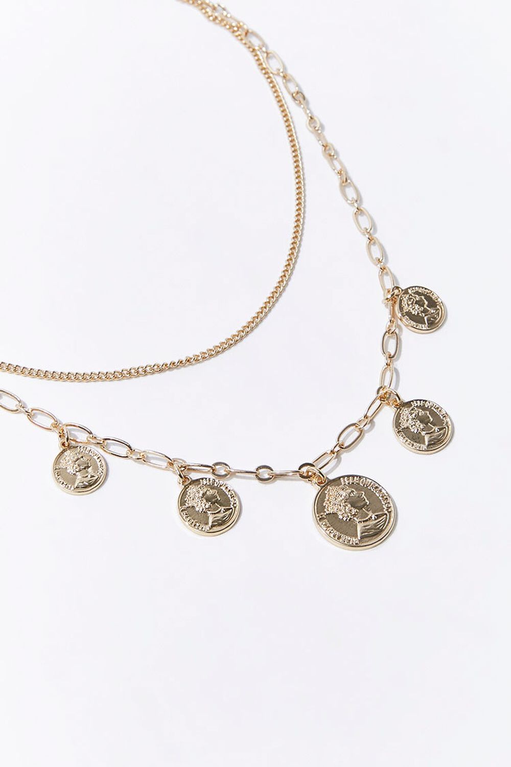 GOLD Sustainable Coin Necklace Set, image 1