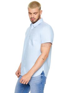 LIGHT BLUE Short-Sleeve Oxford Shirt, image 2