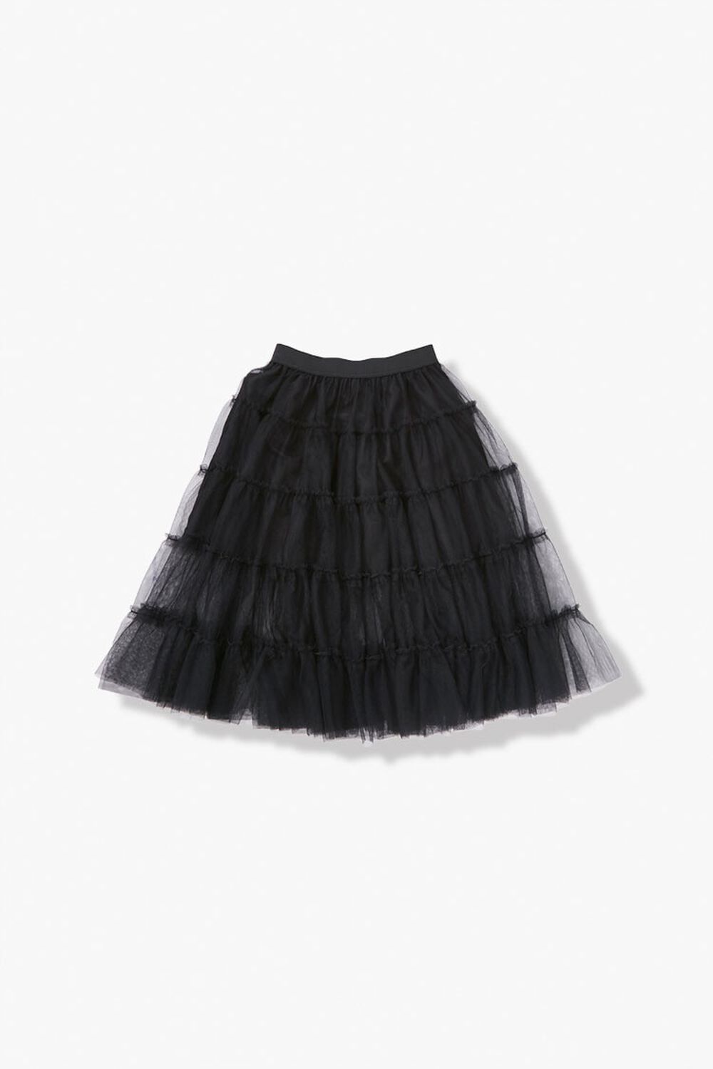 BLACK Girls Tulle Midi Skirt (Kids), image 1