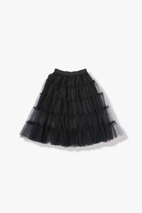 BLACK Girls Tulle Midi Skirt (Kids), image 1