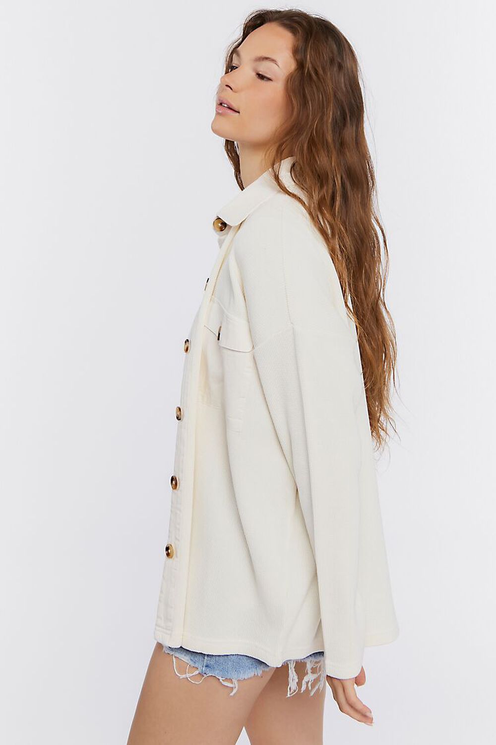 Drop-Sleeve Button-Up Shacket, image 2