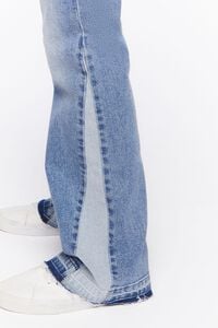 MEDIUM DENIM Stone Wash Flare Jeans, image 6