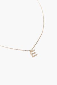 GOLD/R Letter Pendant Necklace, image 1