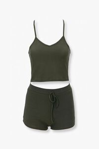 OLIVE Cropped Cami & Shorts Set, image 1