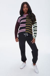 GREEN/MULTI Reworked Striped Sweater, image 5