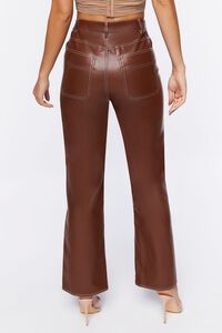 CHOCOLATE Faux Leather Ankle Pants, image 4
