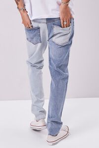 MEDIUM DENIM/DENIM Colorblock Slim-Fit Jeans, image 4