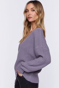GREY Ribbed Drop-Sleeve Sweater, image 2