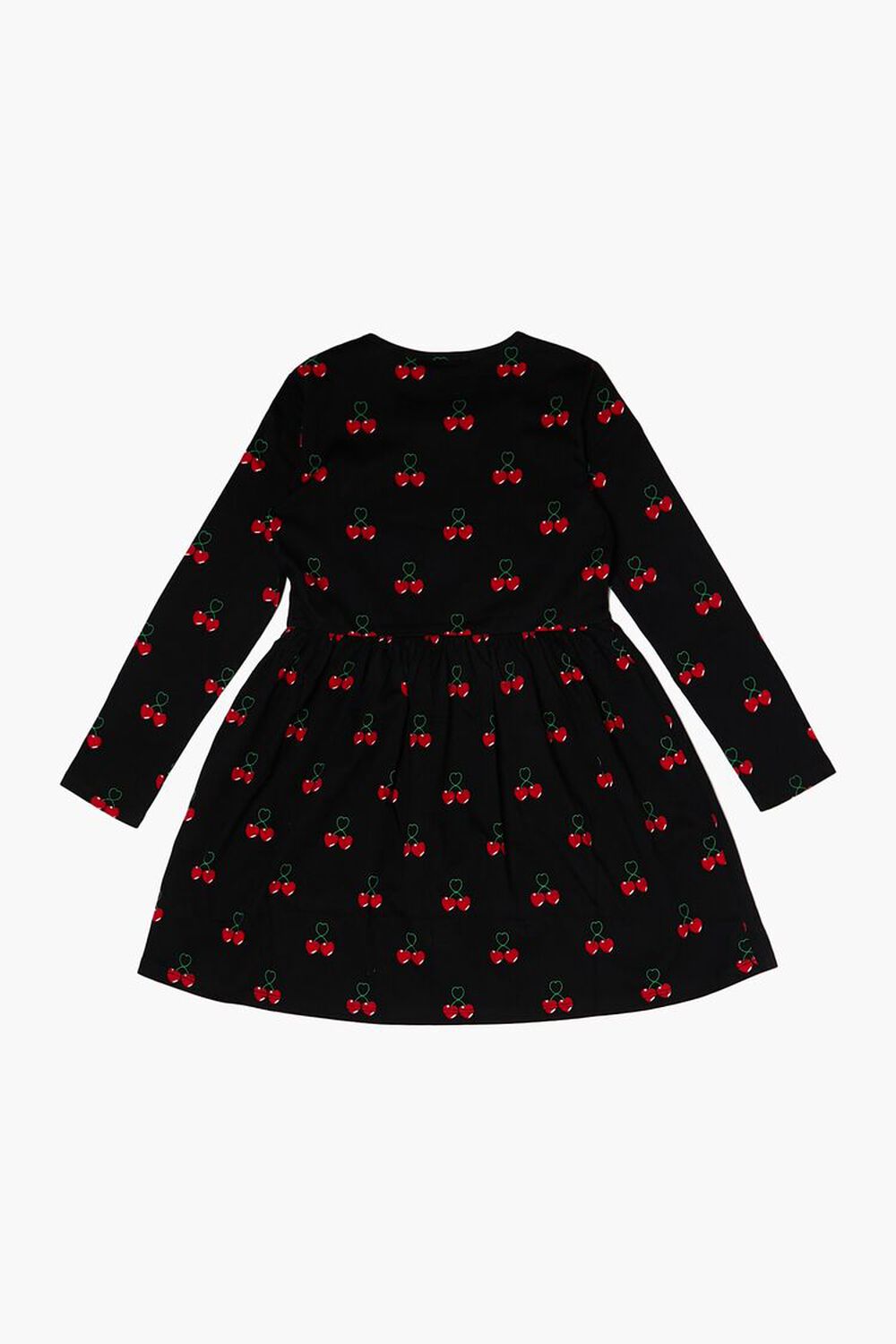 BLACK/MULTI Girls Cherry Print Dress (Kids), image 2