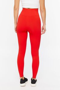 FIERY RED Active Seamless High-Rise Leggings, image 4