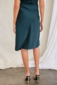 HUNTER GREEN Twisted Slit Skirt, image 4