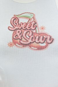CREAM/MULTI Sweet & Sour Graphic Crop Top, image 5