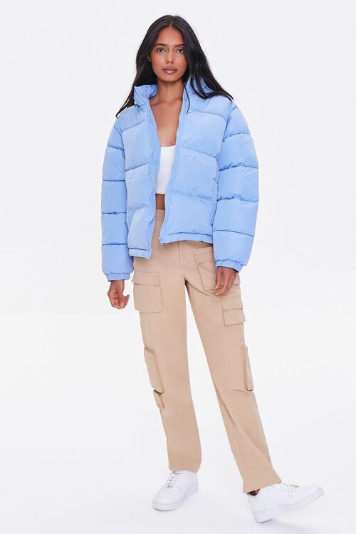 BLUE Quilted Puffer Jacket, image 5