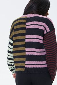 GREEN/MULTI Reworked Striped Sweater, image 4