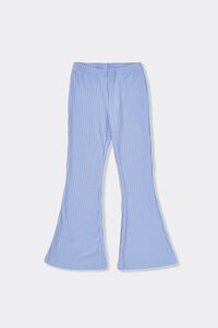 BLUE Girls Ribbed Flare Pants (Kids), image 1