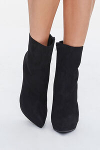 Faux Suede Stiletto Booties, image 4