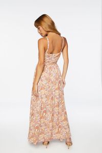 PINK/MULTI Paisley Belted Halter Maxi Dress, image 3