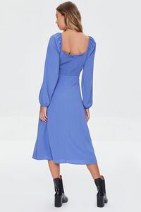 BLUE Sweetheart Peasant-Sleeve Dress, image 3
