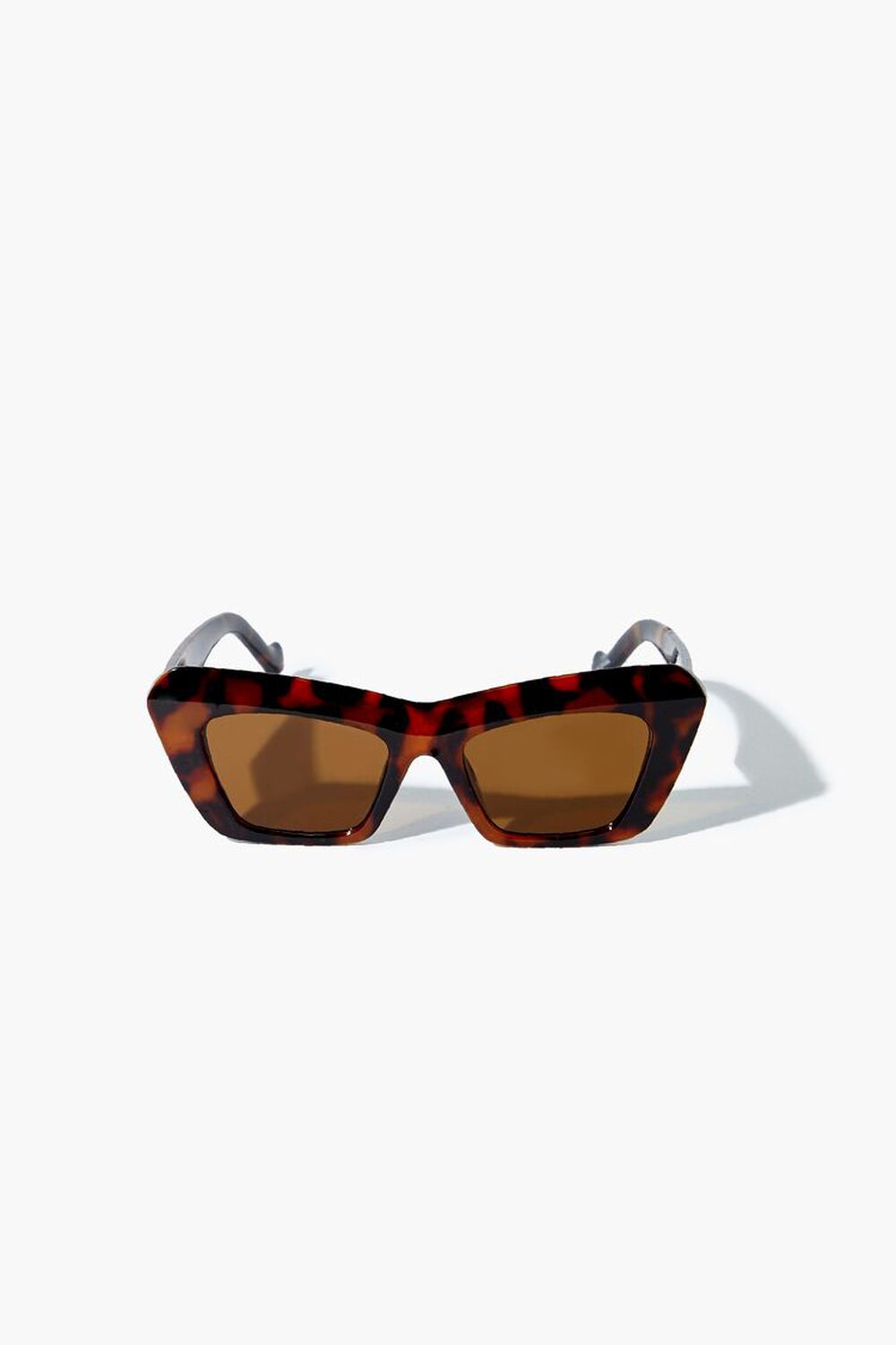BROWN/BROWN Cat-Eye Frame Sunglasses, image 1