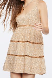 BROWN/MULTI Floral Print Cami Mini Dress, image 5