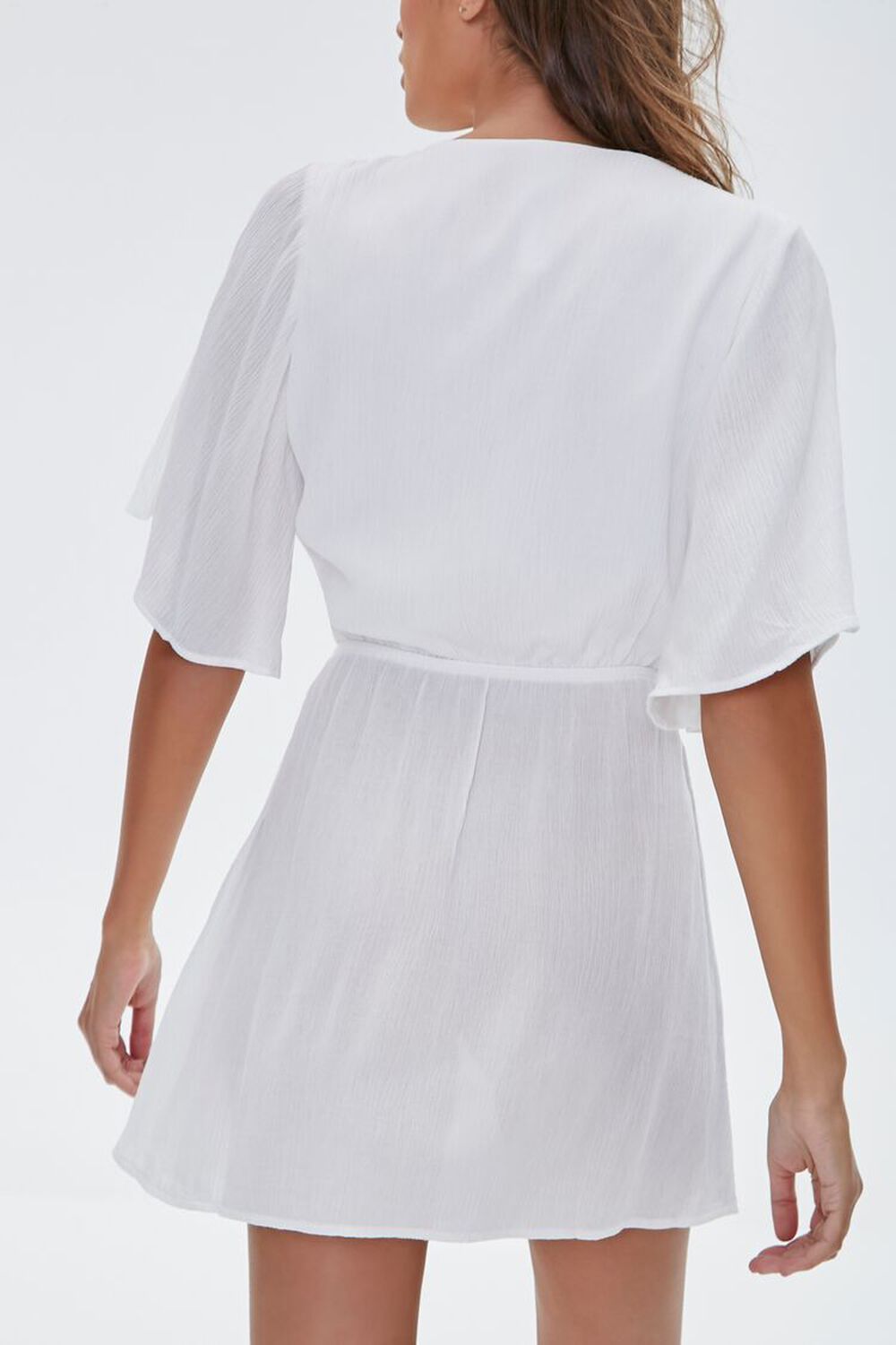 WHITE Tie-Front Swim Cover-Up Dress, image 3