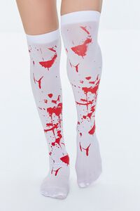 Blood Print Over-the-Knee Socks, image 4
