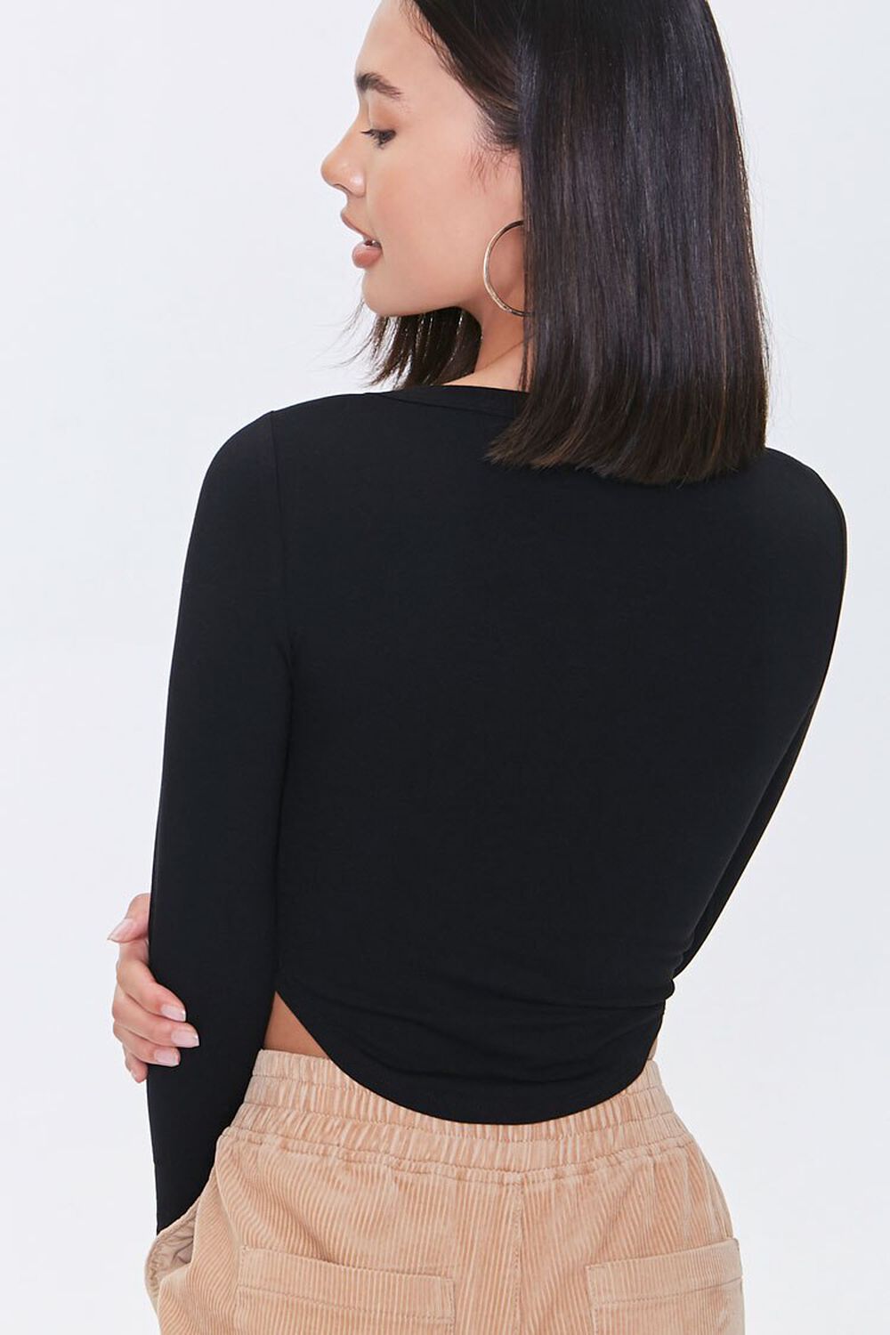 Cropped Henley Top, image 3