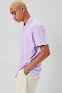 PURPLE Vented-Hem Polo Shirt, image 2