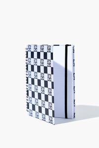 BLACK/WHITE Checkered Spiral Notebook, image 4