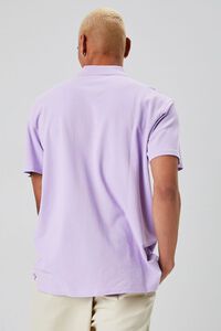 PURPLE Vented-Hem Polo Shirt, image 3