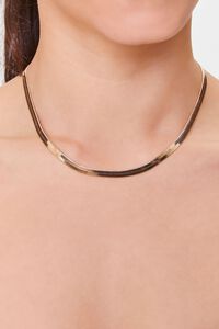 GOLD Snake Chain Necklace & Bracelet Set, image 2