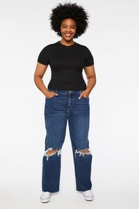 DARK DENIM Plus Size 90s-Fit High-Rise Jeans, image 1