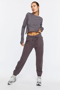CHARCOAL Active French Terry Joggers, image 5