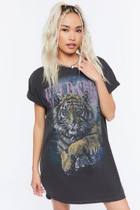 BLACK/MULTI Wild Spirit Graphic T-Shirt Dress, image 1