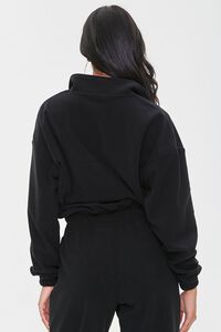 BLACK Fleece Half-Zip Pullover, image 3