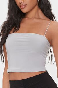 NEUTRAL GREY Fitted Cropped Cami, image 5