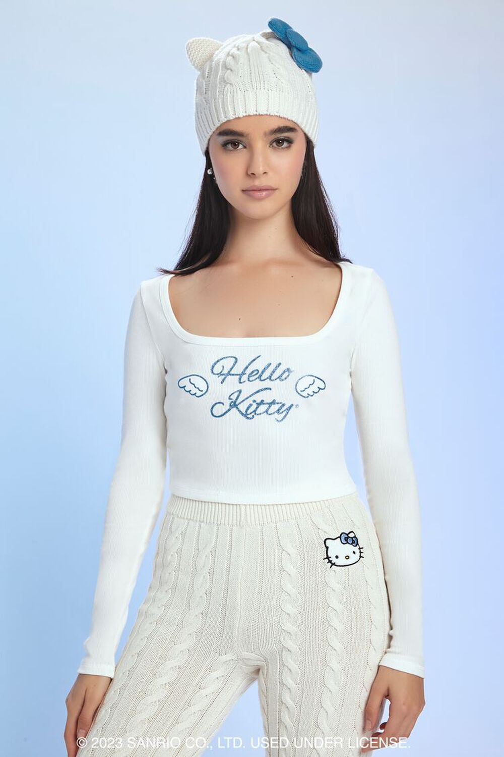 Hello Kitty Graphic Crop Top