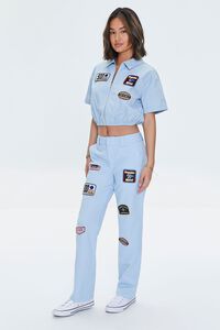 SKY BLUE 900 Series Club Patch Graphic Pants, image 5