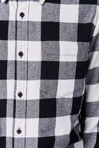 WHITE/BLACK Plaid Flannel Shirt, image 5