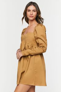 CLAY Long-Sleeve Babydoll Mini Dress, image 2