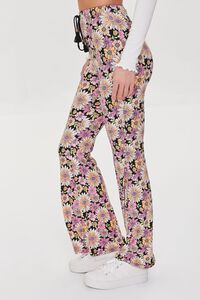 BLACK/MULTI Floral Flare Pants, image 3