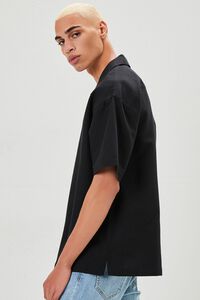 BLACK Cuban Collar Linen-Blend Shirt, image 2