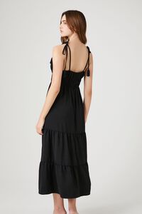 BLACK Crochet-Trim Tassel Midi Dress, image 3