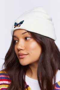 Butterfly Embroidered Beanie, image 2