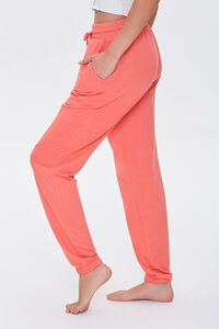 NEON CORAL French Terry Drawstring Joggers, image 3