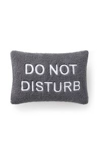 GREY/WHITE Do Not Disturb Throw Pillow, image 2