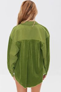 OLIVE Corduroy Button-Front Shacket, image 3